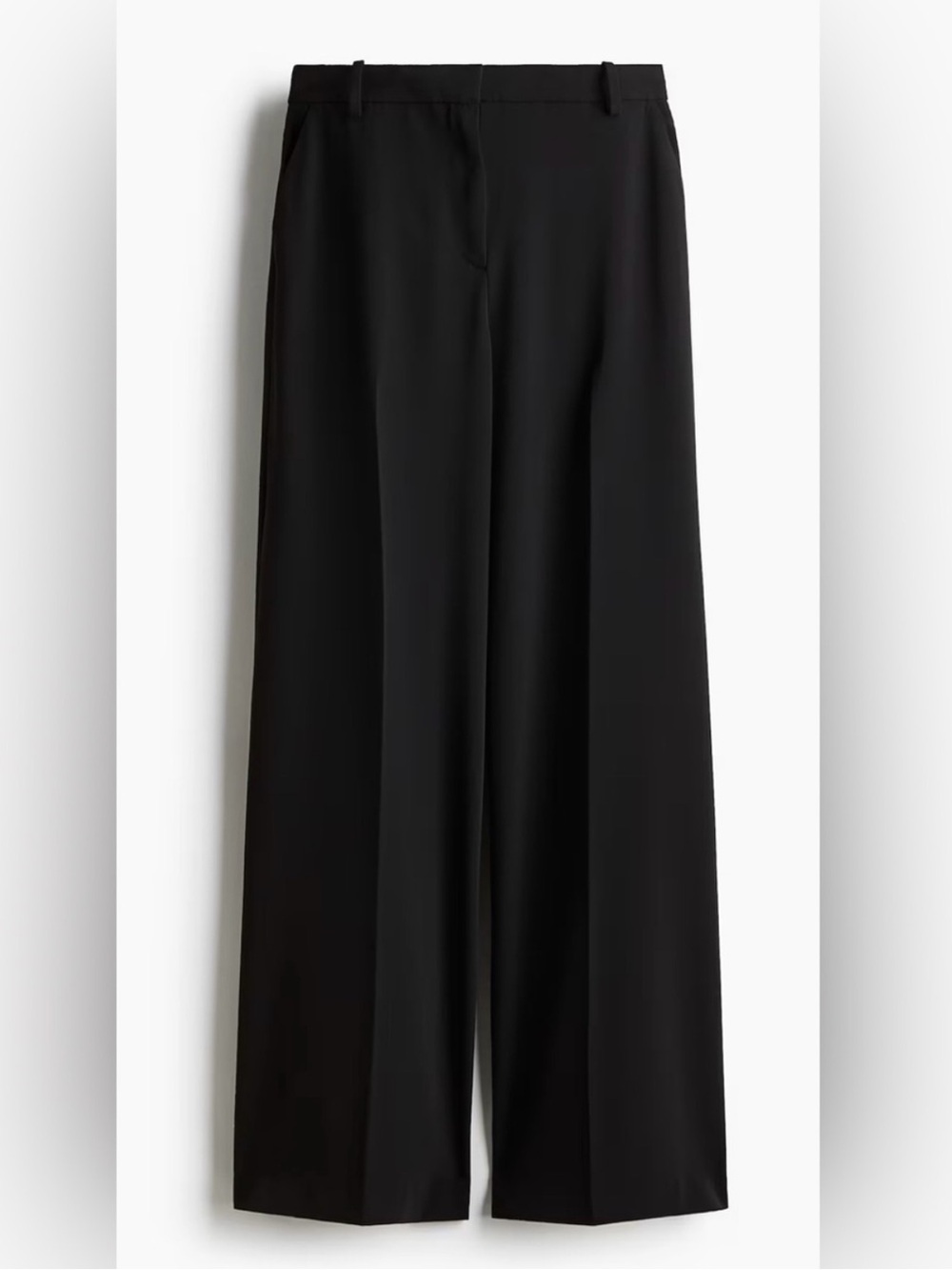 H&M Black Wide-Leg Trousers